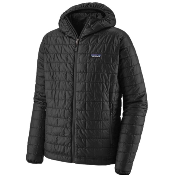 Patagonia Men’s Nano Puff Hoodie Puffer Jacket in Black - Picture 5 of 11